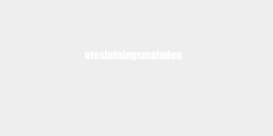 uteslutningsmatoden 26x3 VIT