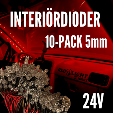 Interiördioder 24v 10-Pack