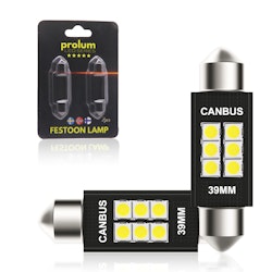 Spollampa 39 mm med Canbus STYCKVIS