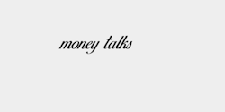 money talks 23x6 SVART