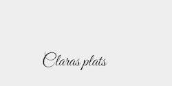 Claras plats 30x9 SVART