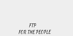 FTPFOR THE PEOPLE 31x12 SVART