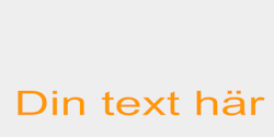 Din text här 63x10 ORANGE