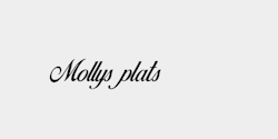 Mollys plats  29x8 SVART