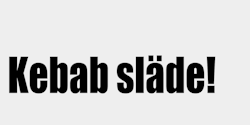 Kebab släde 60x15 SVART