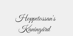 Hoppetossans Kaningård 39x20 SVART