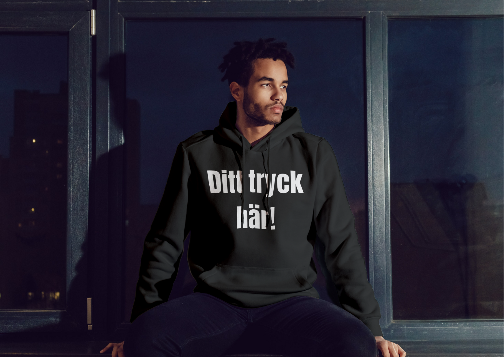 Hoodie - personligt/valfritt tryck