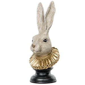 Kaninhuvud med krage - 50cm