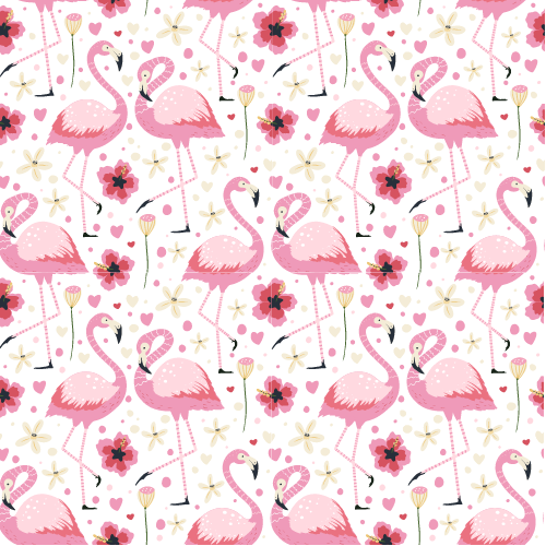 Emaljmugg - Flamingo, rosa