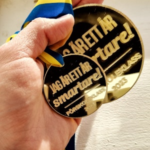 Medalj: Ett år smartare (Åk F-9)