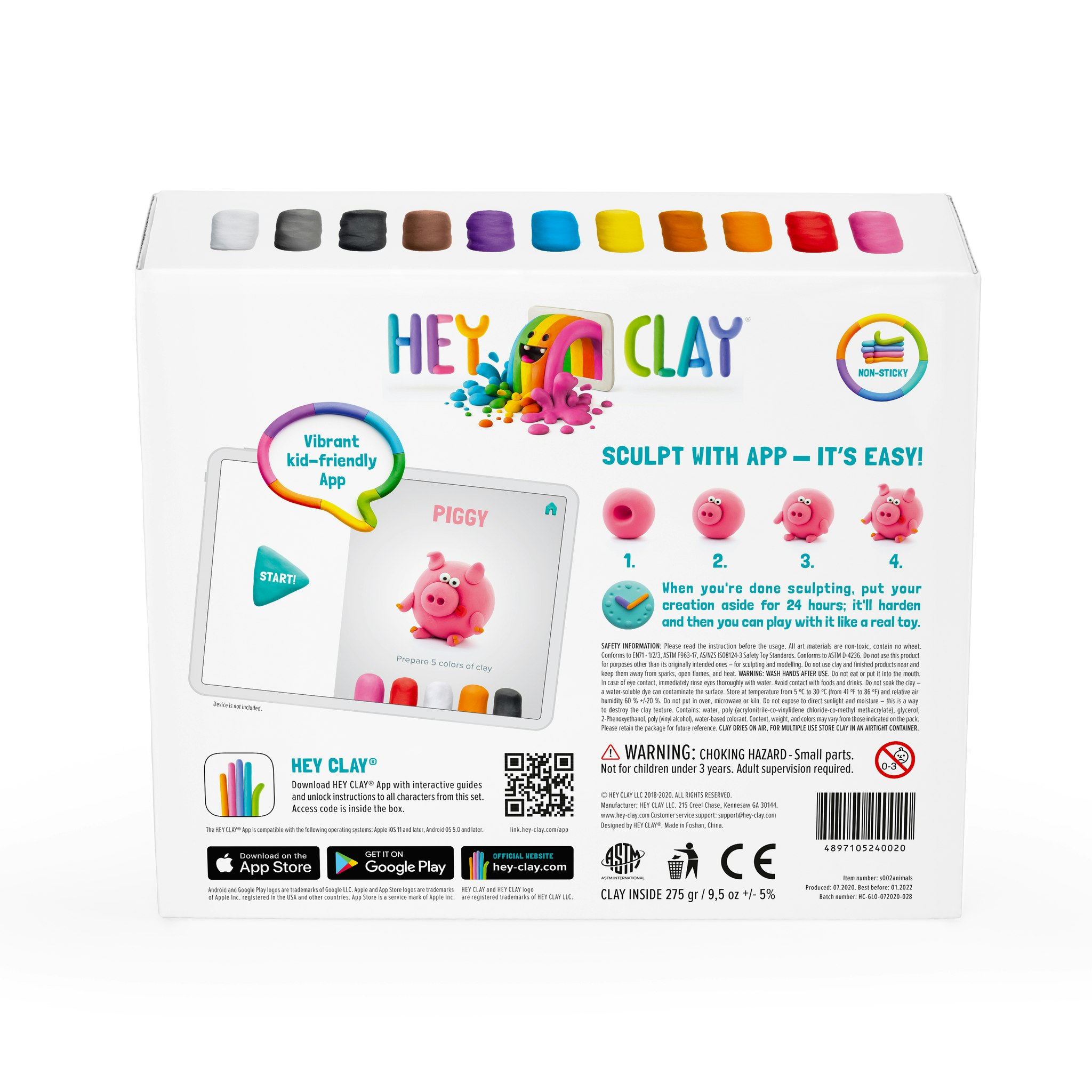 Hey Clay: Set - djur