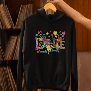 Hoodie: LOVE [vuxen]