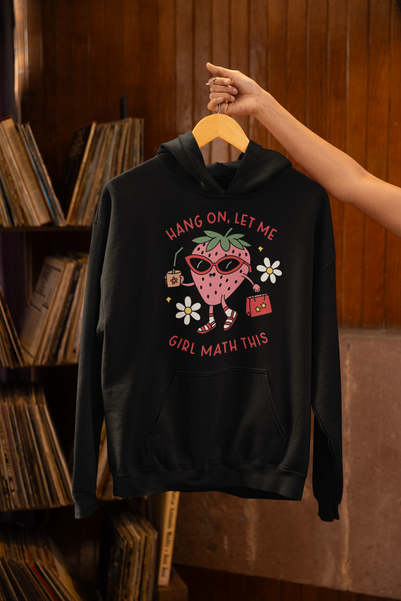 Hoodie: Girl Math [vuxen]