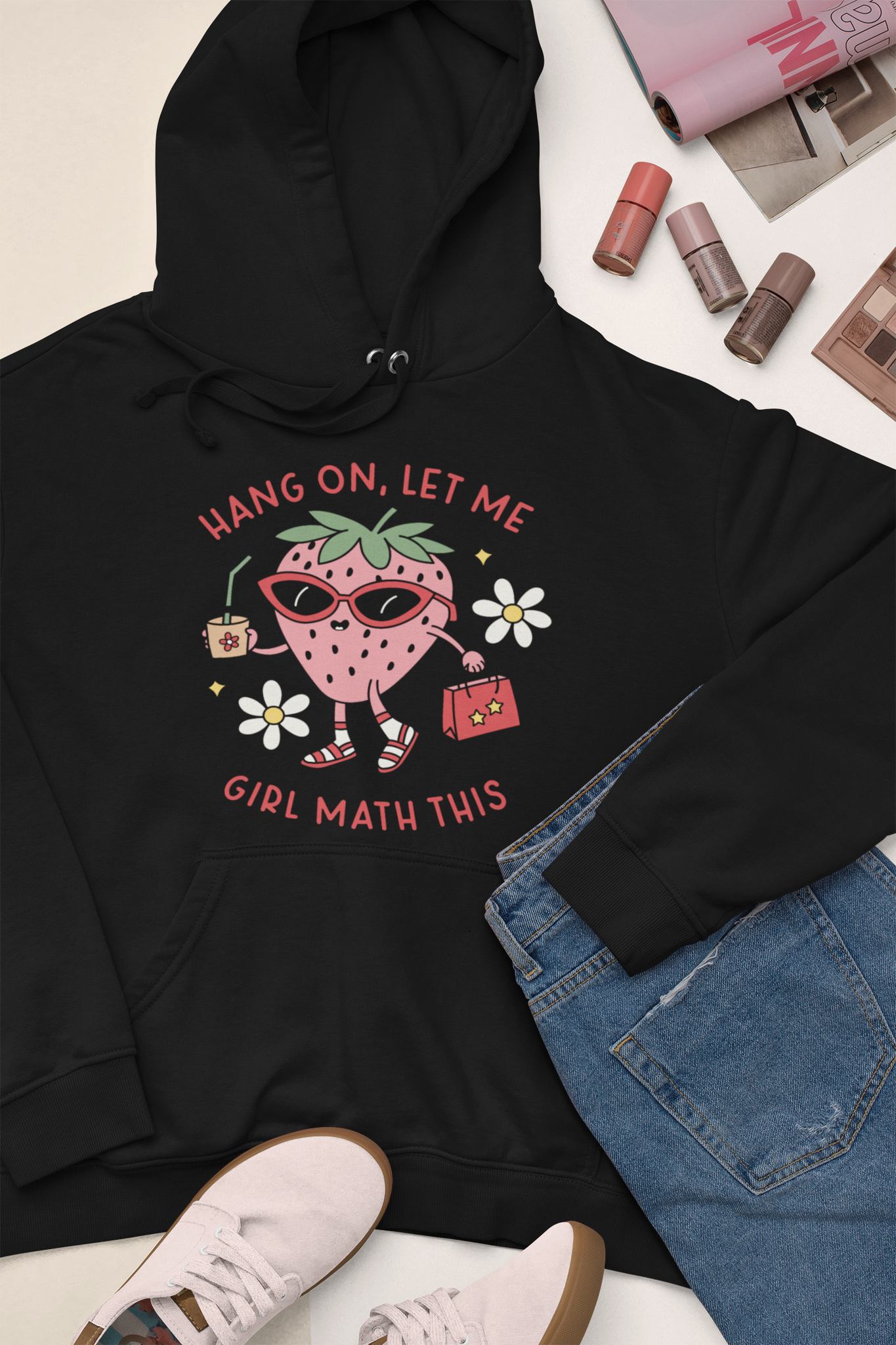 Hoodie: Girl Math [barn]