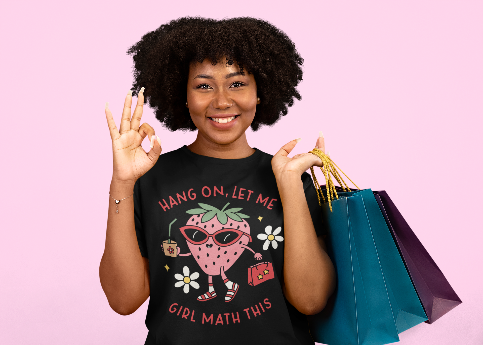 T-shirt: Girl Math [vuxen]