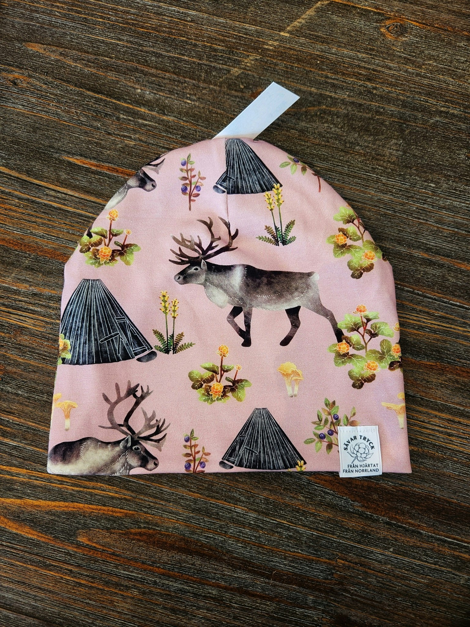 Mössa - På fjället [Rosa bottenfärg]