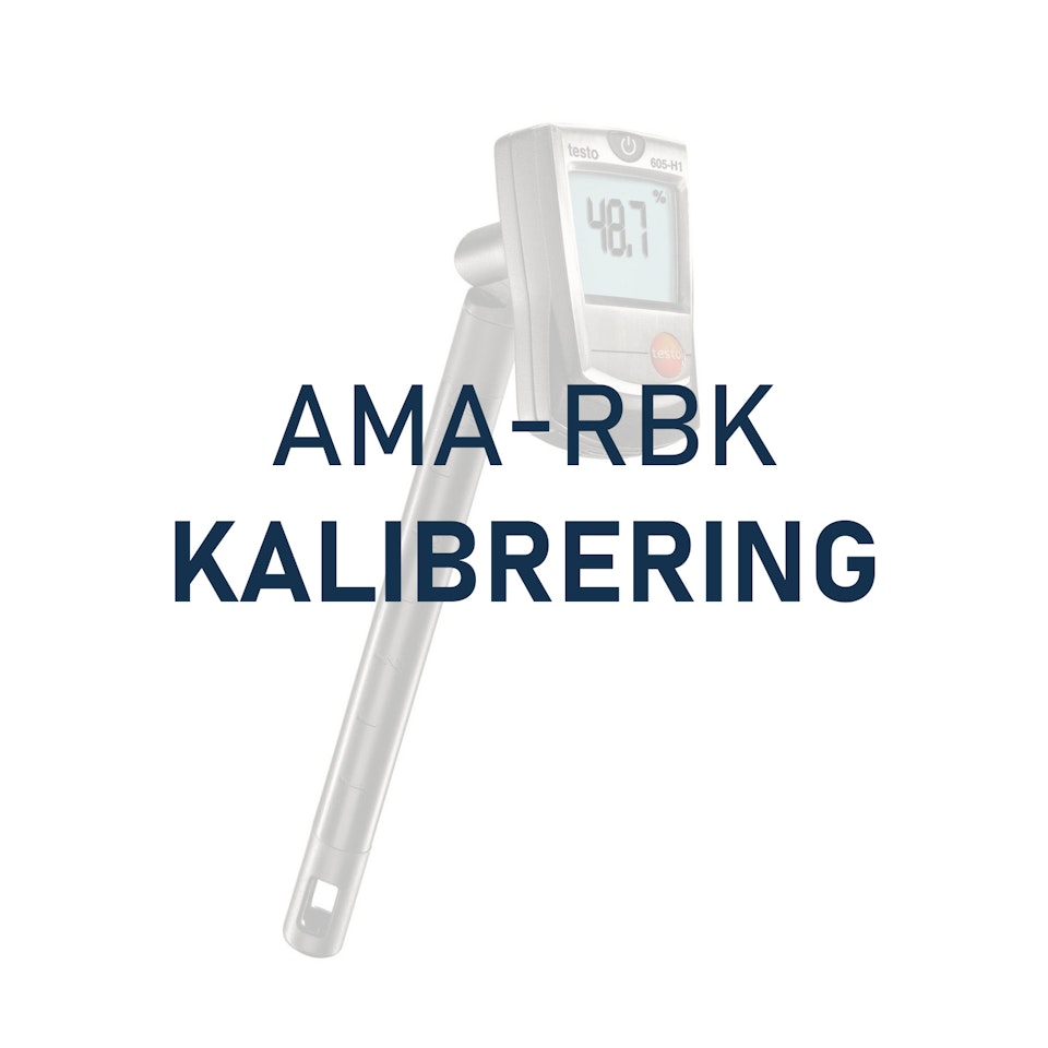 Kalibrering AMA-RBK (4-pkt), á 1st givare