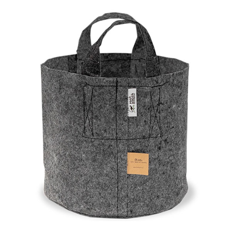 2a sortering Odlingssäck Root Pouch - 22 liter grå med handtag