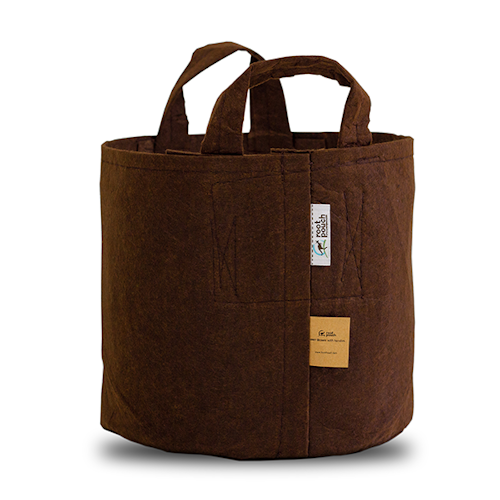 Odlingssäck Root Pouch - ca 9-12 liter brun med handtag