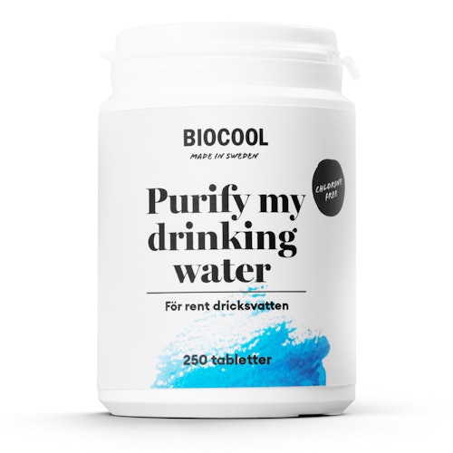 Vattenreningstabletter - Biocool Purify my drinking water, 250 tbl