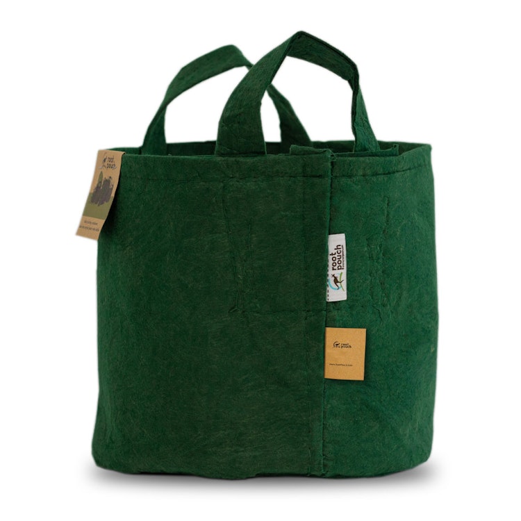 Odlingssäck Root Pouch - ca 16 liter Grön med handtag
