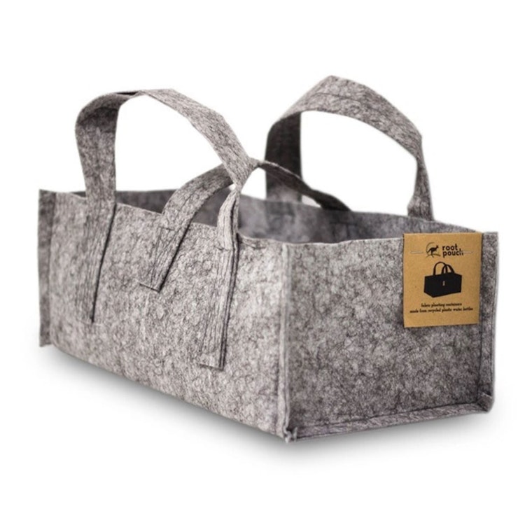 Root Pouch Balkong grå med handtag - 12L 40x20x15 cm