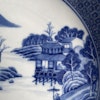 Antique Chinese Export Blue and White Rococo Porcelain plate , Qianlong #1281