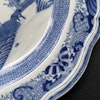 Antique Chinese Export Blue and White Rococo Porcelain plate , Qianlong #1281
