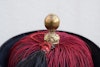 An antique Chinese Qing Dynasty winter hat, Mandarin hat finial