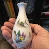 Chinese famille rose Porcelain vase & cup Second Half of 1900's 50's 60's 70's