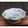 Antique dish on foot lotus flowers Guangxu period