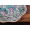 Antique dish on foot lotus flowers Guangxu period