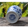 Vintage Chinese Blue and white miniature Meiping Vase 1900's