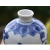 Vintage Chinese Blue and white miniature Meiping Vase 1900's