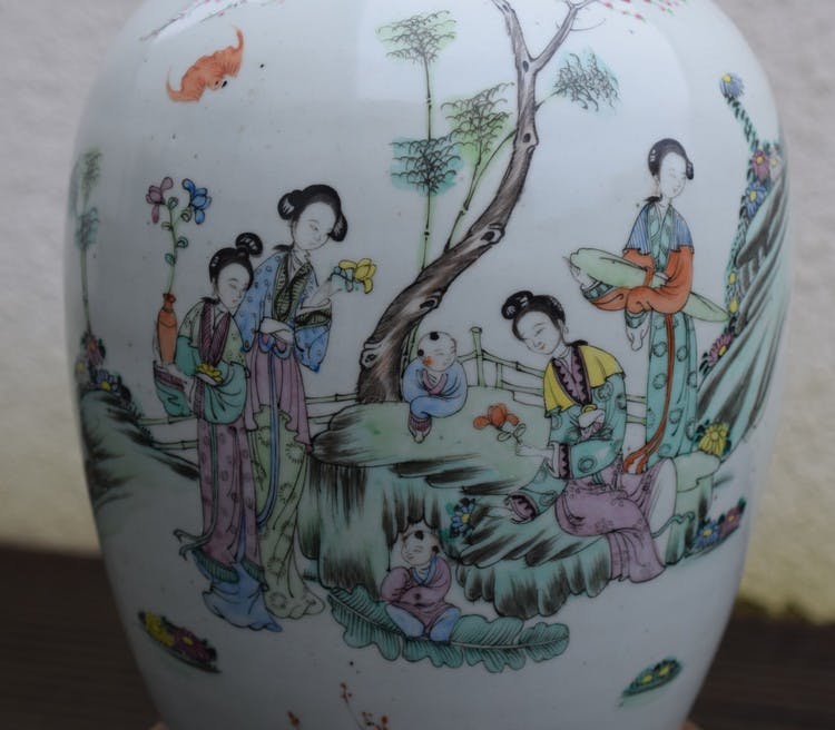Antique Chinese Ginger Jar Late Qing / Early Republic period