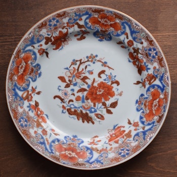 Antique Chinese porcelain plate first half of 18th C Yongzheng / Qianlong #2