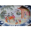 A large very fine chinese porcelain platter with figure scenes 20th century