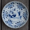 Antique Chinese Porcelain saucer in Blue & White early 18th century #175