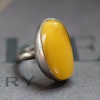 Vintage natural amber ring butterscotch danish design sterling silver 6g size14