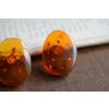 Vintage Natural danish amber earrings EF Einer Fehrn House of amber 70's