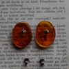 Vintage Natural danish amber earrings EF Einer Fehrn House of amber 70's