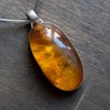 Natural amber pendant danish design EF House of Amber fascinating inclusion 37g