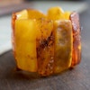 Natural Amber danish raw stone amber bracelet large 55g