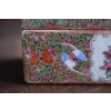 Antique Chinese Canton Mandarin Enamel Brush Box, Late Qing