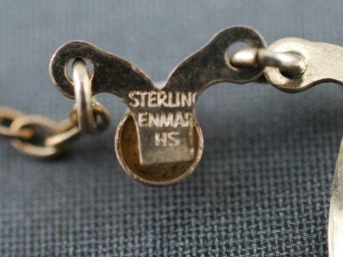 Hermann Siersbol 4 piece jewelry set in Danish sterling silver 1960's
