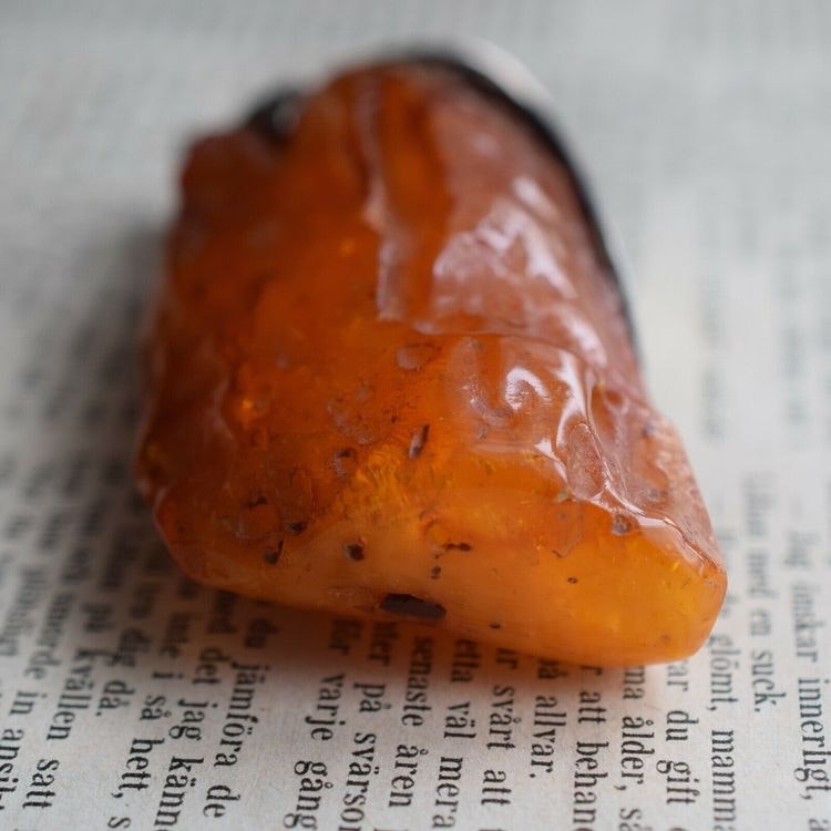 Unique Natural amber pendant with 925 handmade silver Danish design 60g Big 1980's