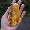 Natural amber pendant danish amber and design handpolished huge 68g