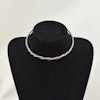 Vintage Scandinavian design sterling silver necklace collar Swedish handmade 56g