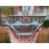 Antique Chinese Porcelain soup bowl canton famille rose medallion #1