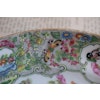 Antique rare Chinese Canton Rose Butterfly dish with bats famille rose #379